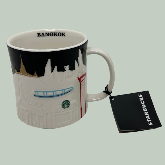 Starbucks Other - NWT Starbucks Bangkok Collector Series 16oz Mug 3D Relief City Skyline 2014